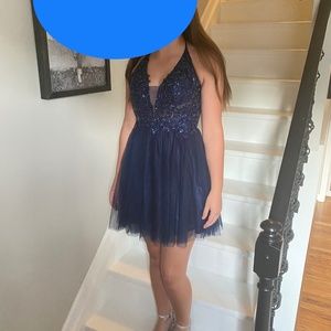 Cocktail/party dress navy blue